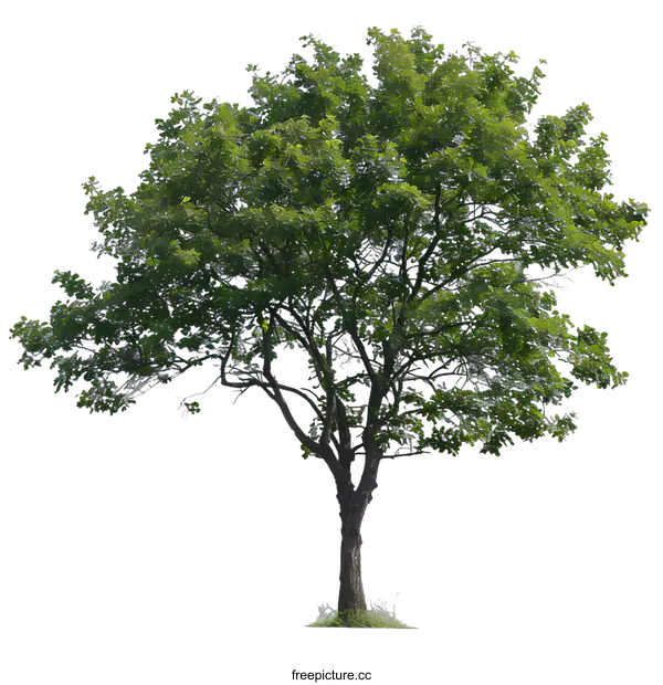 [Transparent Background PNG]Green Tree Isolated on White Background