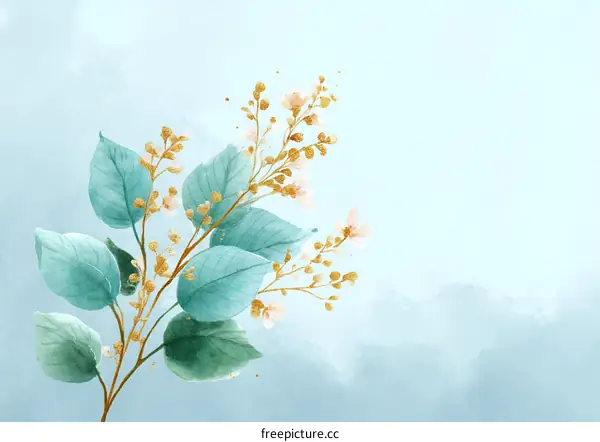 Delicate Floral Watercolor Design