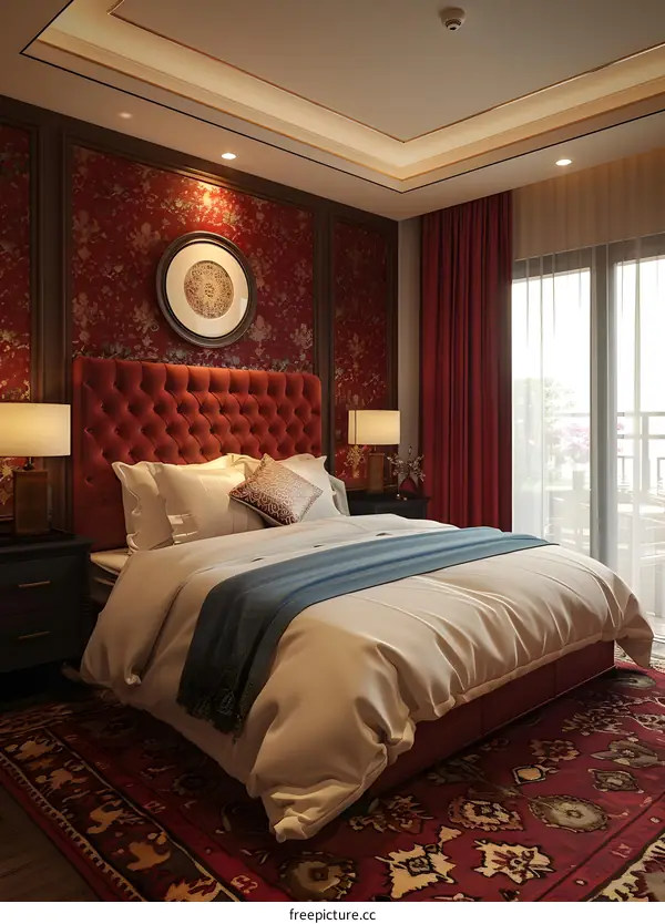 Luxury hotel room interior