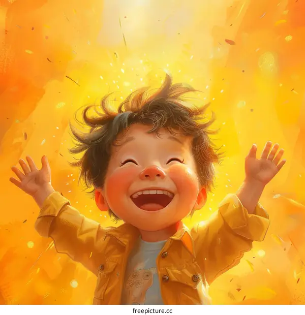 Little boy in the sunshine