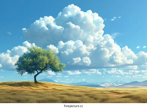 Solitary Tree in the Field