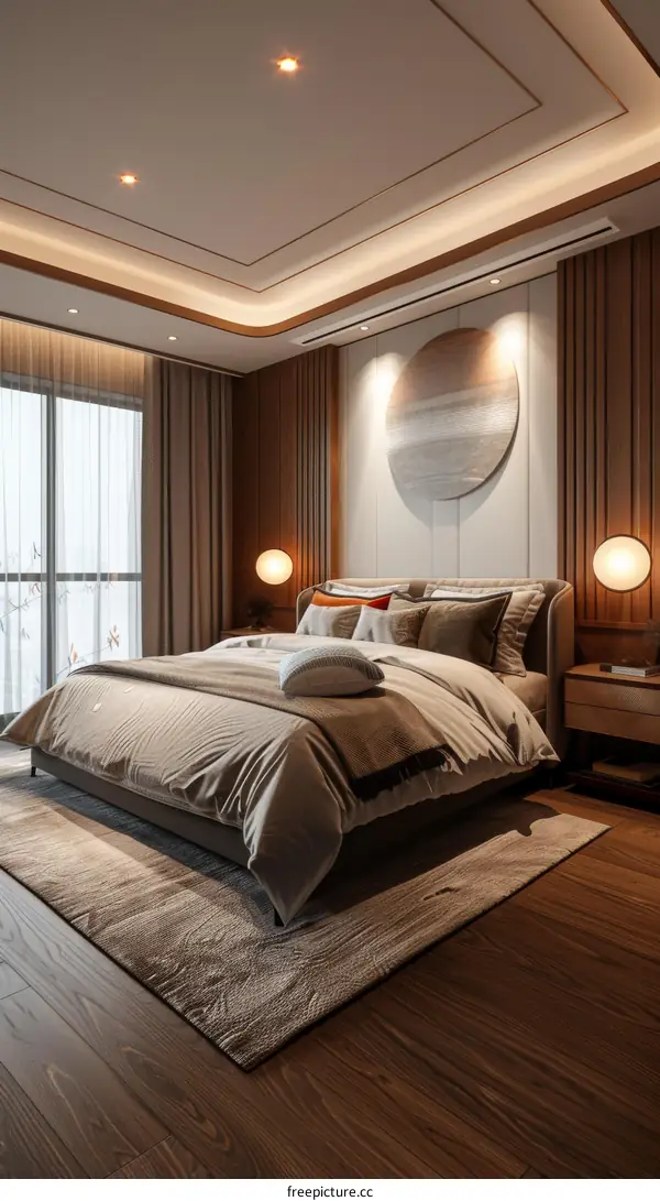 Modern Bedroom Interior Design Illustration