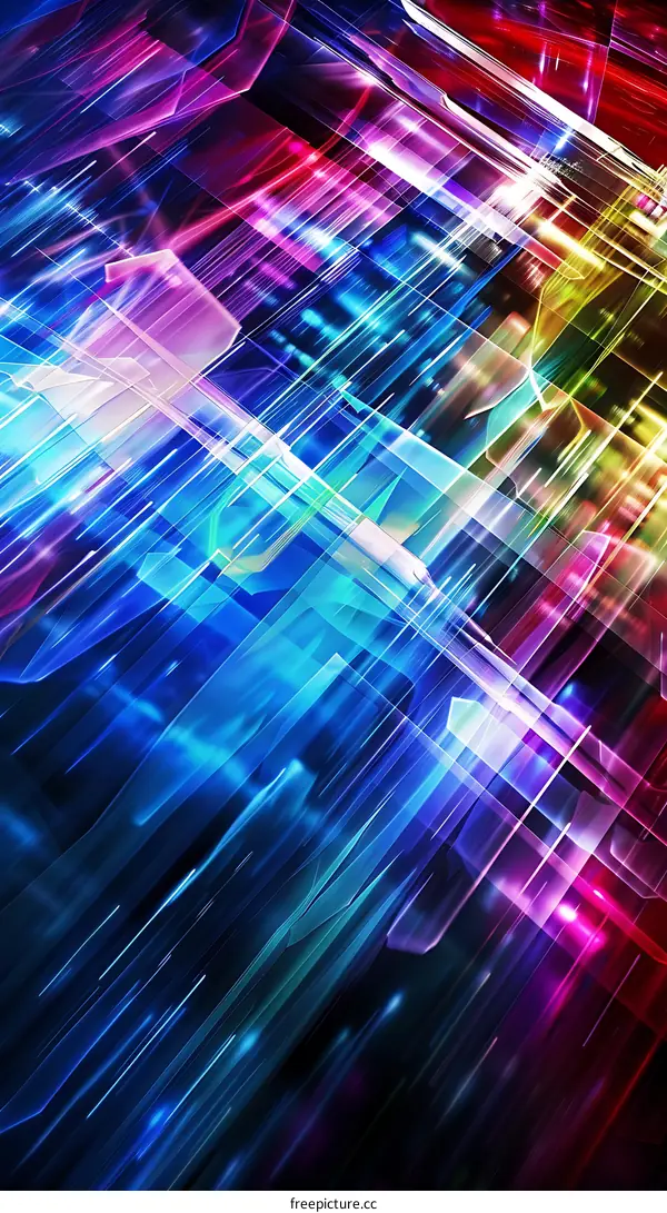 Abstract  Futuristic  Neon  Background  Illustration