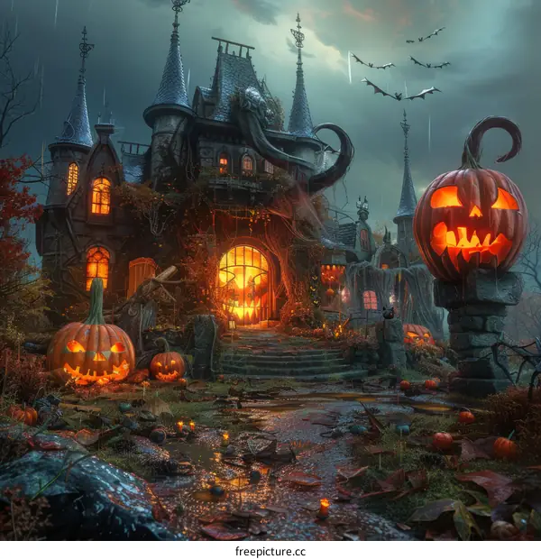 Halloween Pumpkin Mansion