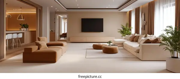Modern Elegant Living Room Interior Design