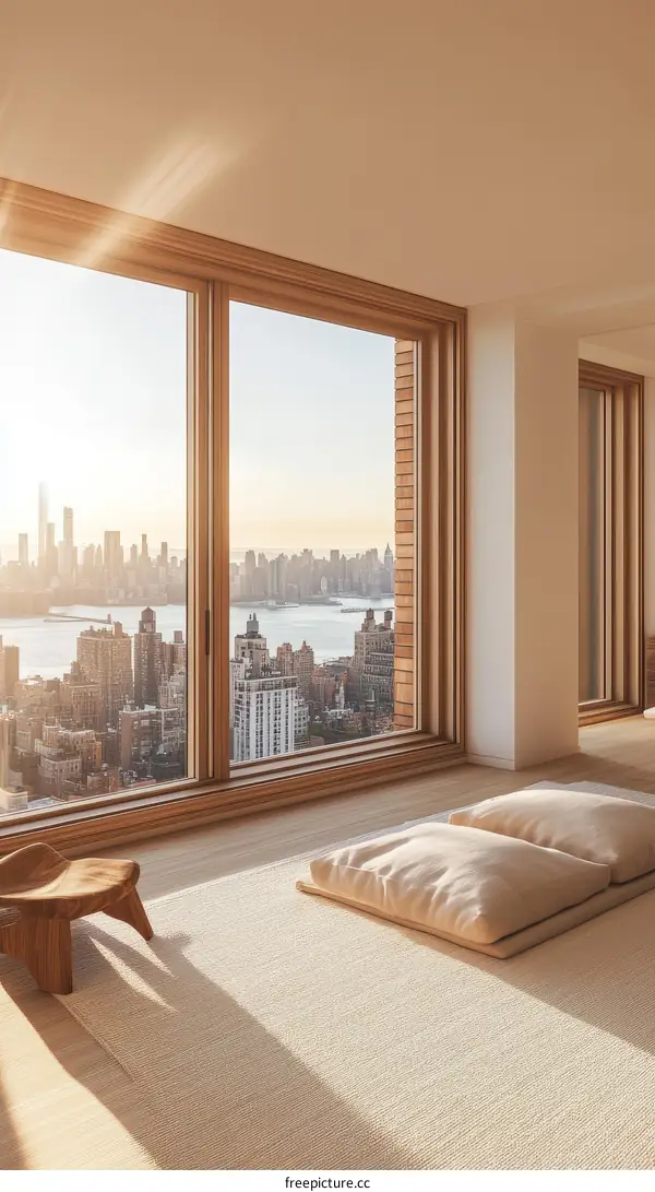 Modern City Apartment with Panoramic View