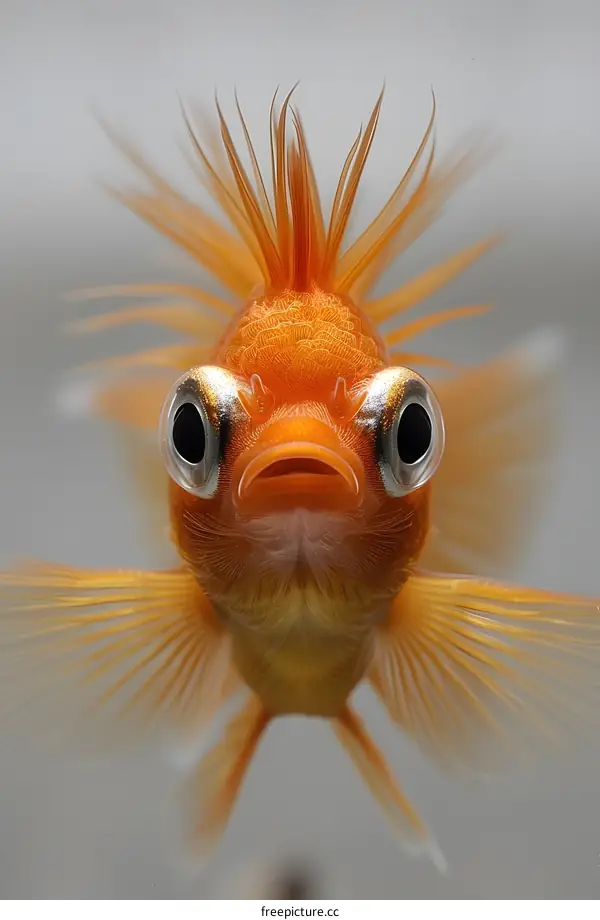 The Surprised Goldfish Close Up
