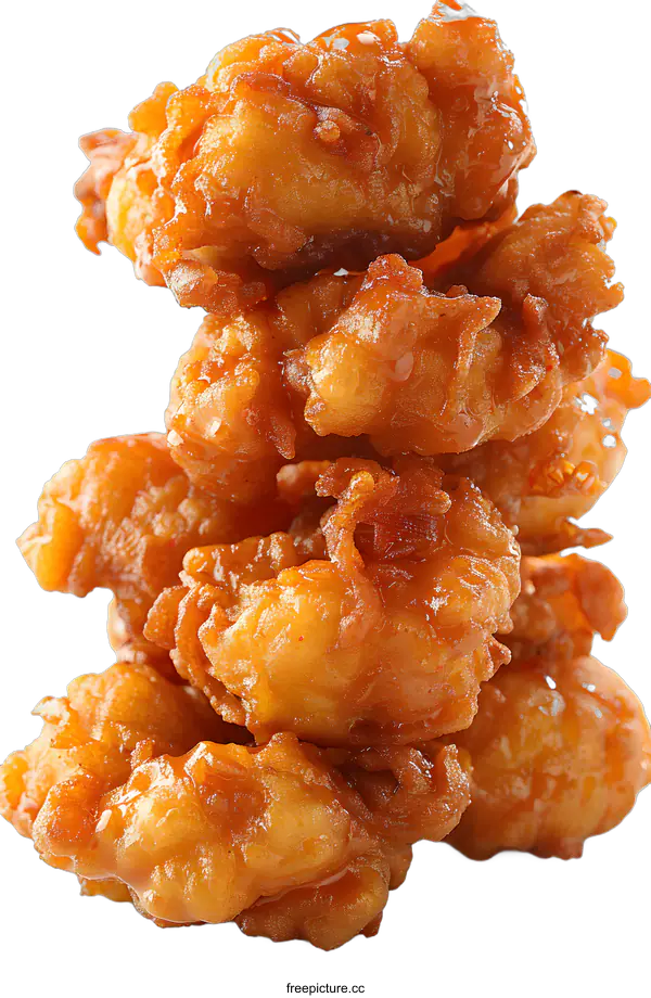 [Transparent Background PNG]Delicious Caramel Chicken Nuggets on White Background