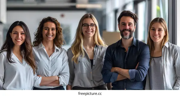 Portrait of a group of business people