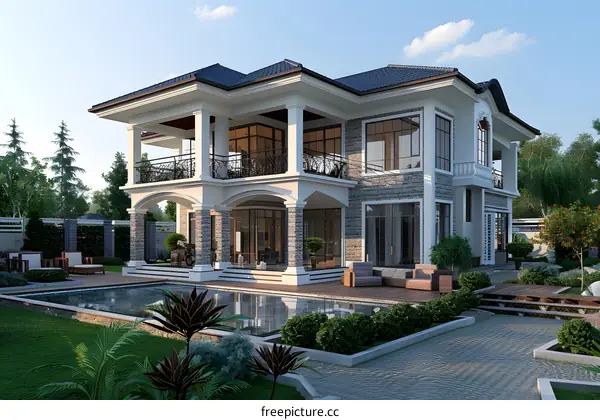 A Modern House with Swimming Pool