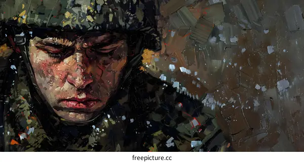 Portrait of a Young Soldier