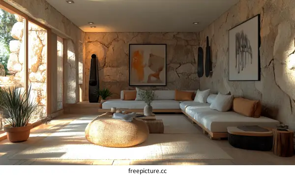 Modern Zen Living Room Interior Design