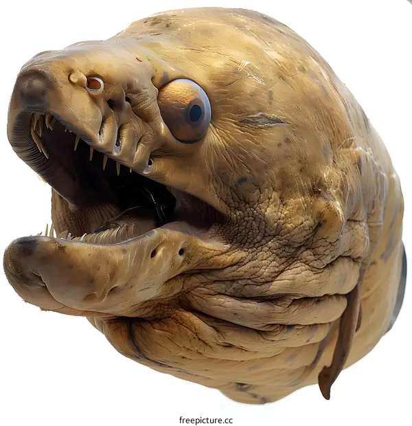 Close up of a moray eel