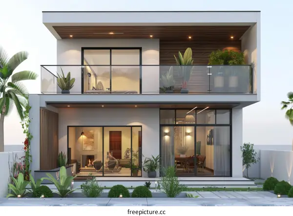 Modern Two-Story House Exterior Design