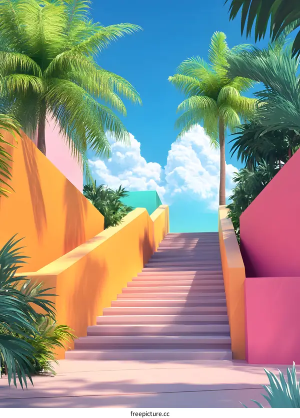 Tropical Paradise Stairway to the Sky