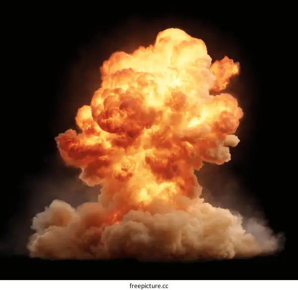 Massive Explosion Aftermath Illustration