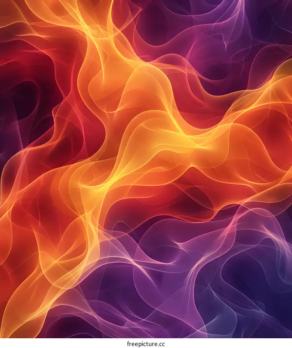 Abstract Colorful Wavy Background Design