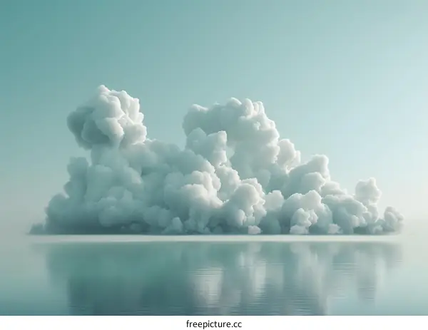 Cumulus cloud over the sea