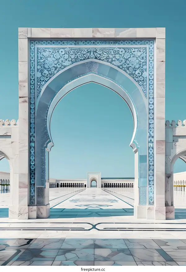 Stunning Architecture of The Grand Mosque, Abu Dhabi