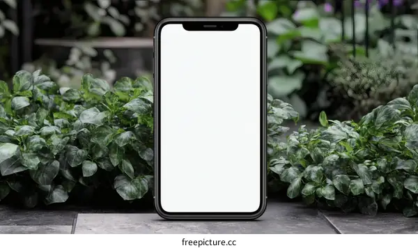 Smartphone Mockup in a Natural Setting