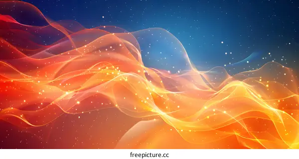 Colorful abstract background with blue and orange gradient