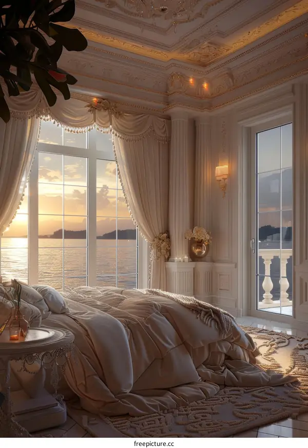 Luxury Coastal Bedroom Interior Design