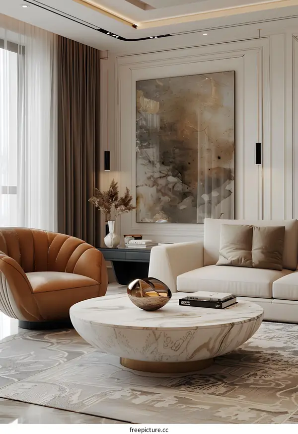 Modern minimalist living room