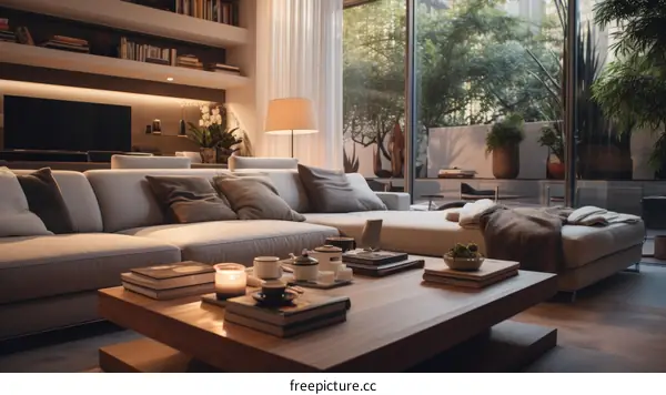 Modern Luxury Living Room with Stylish Decor