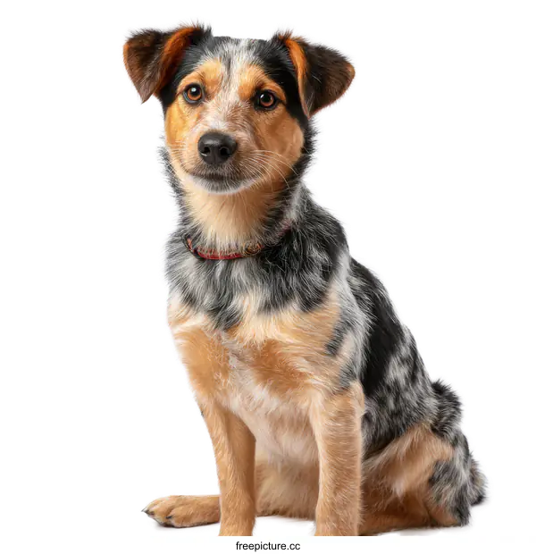 [Transparent Background PNG]Adorable Blue Heeler Puppy Portrait