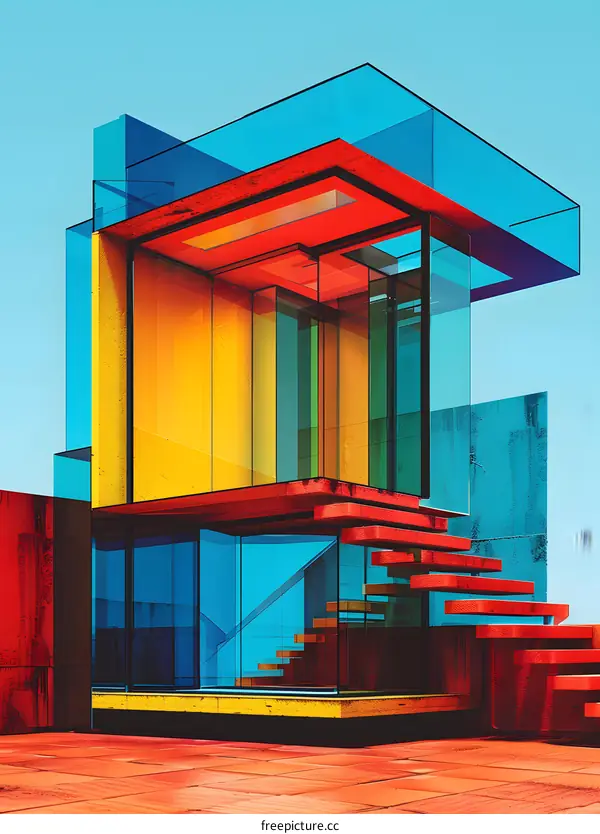 Colorful Modern Architecture Exterior