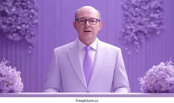 Businessman in a Monochromatic Setting