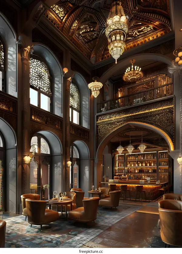 Luxurious Arabic style bar