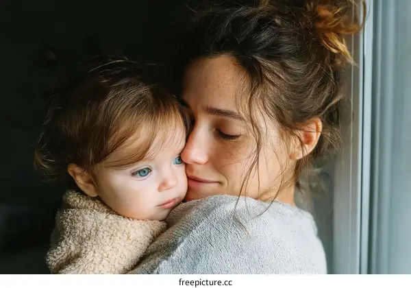 Close Up of Mother and Child Bonding