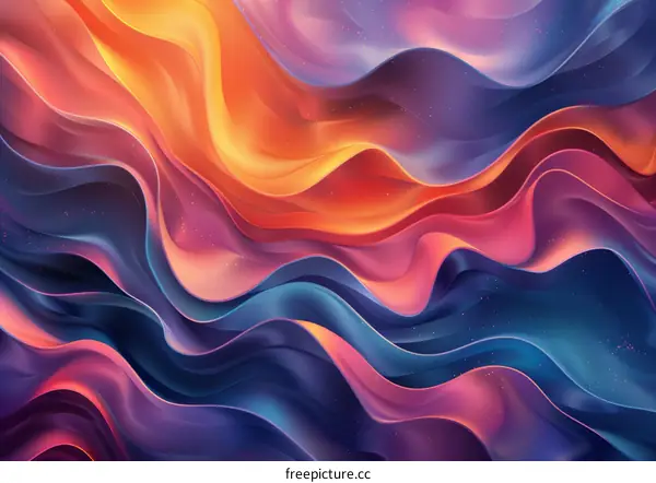 Colorful abstract background with flowing liquid shapes
