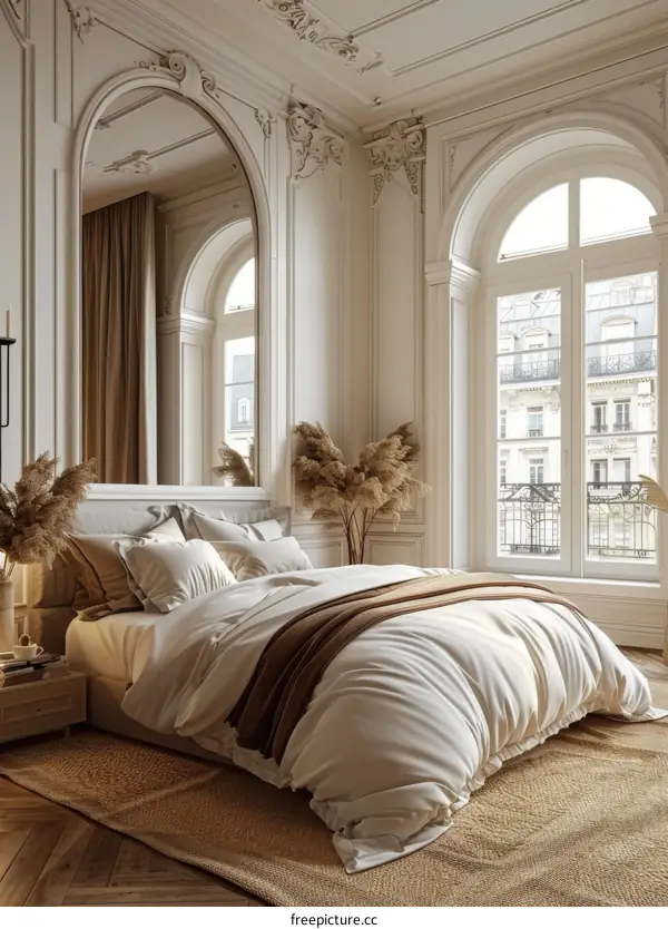 Elegant Parisian Bedroom Interior Design