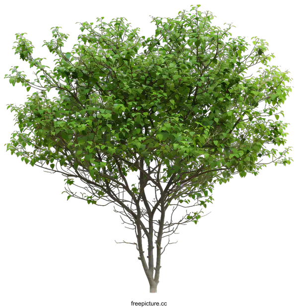 [Transparent Background PNG]Green Tree Isolated on White Background