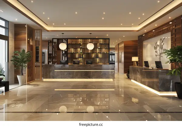 Modern Hotel Lobby Interior Design