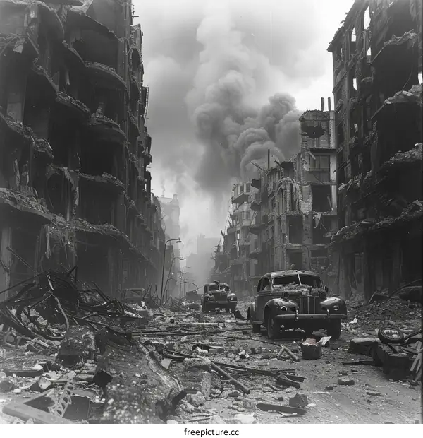 Post-war Berlin, Germany, circa 1945