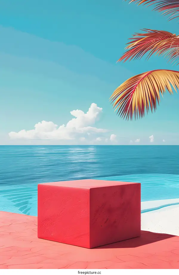 Summer Beach Minimalist Product Display