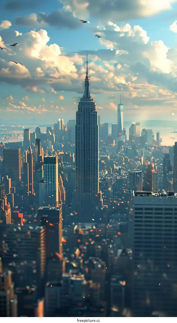 New York City Skyline with Empire State Building
