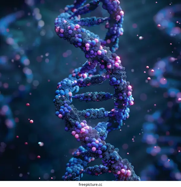 Double helix structure of DNA molecule