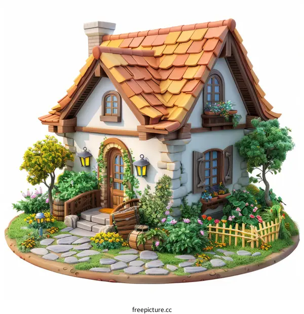 Small cottage with garden