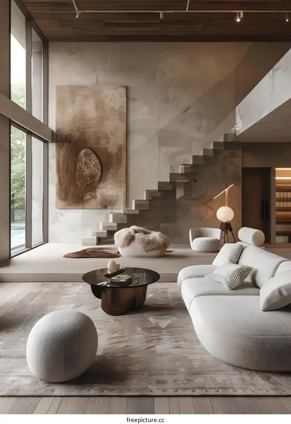 Modern minimalist living room