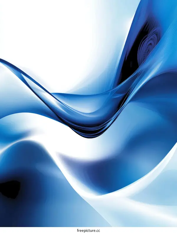 Abstract Blue Wave Design