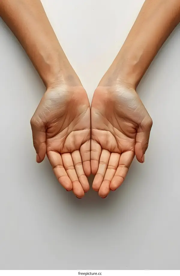 Two Open Hands Facing Upwards