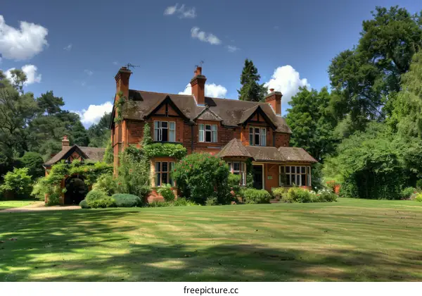 Historic Tudor House in the English Countryside