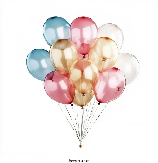 Bunch of Colorful Balloons Festive Decoration