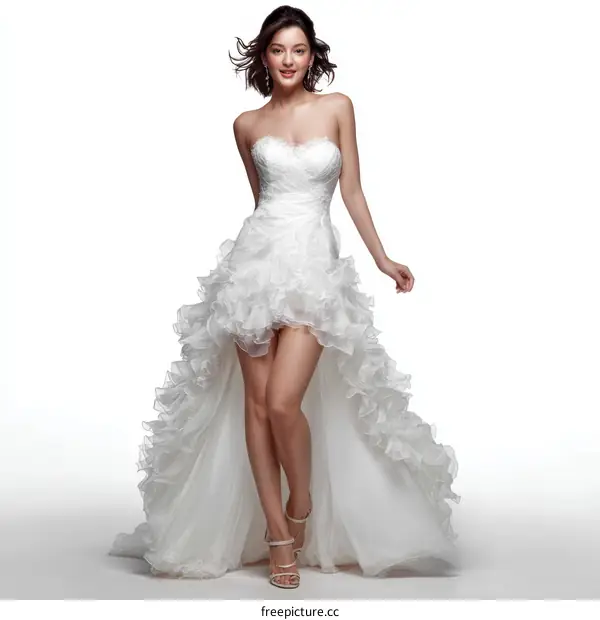 Elegant Modern Wedding Dress for Asian Woman