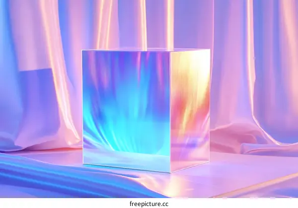Abstract Holographic Cube Display