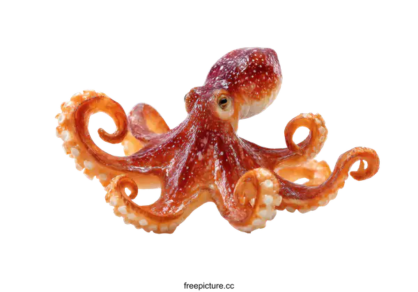 [Transparent Background PNG]Close-up of a Beautiful Octopus